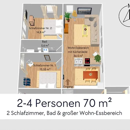 아파트 Graefin Anna - Rueckzugsort Fuer Freundetreffen In Der Historischen Hinterburg - 2 Schlafzimmer, Altstadtlage, Garten, Aufzug, Hund Willkommen