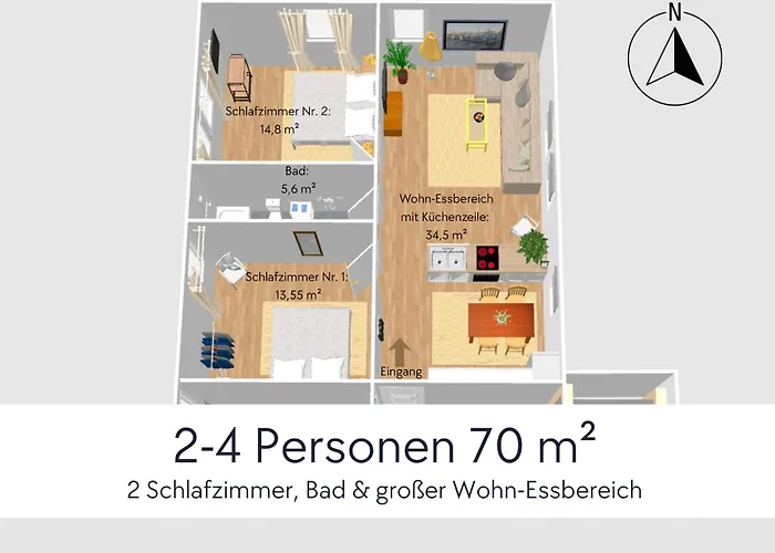 Apartman Graefin Anna - Rueckzugsort Fuer Freundetreffen In Der Historischen Hinterburg - 2 Schlafzimmer, Altstadtlage, Garten, Aufzug, Hund Willkommen