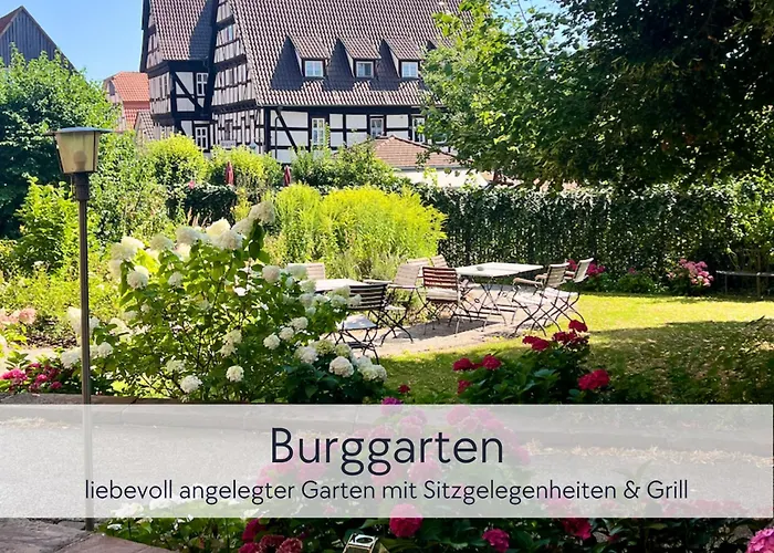 Graefin Anna - Rueckzugsort Fuer Freundetreffen In Der Historischen Hinterburg - 2 Schlafzimmer, Altstadtlage, Garten, Aufzug, Hund Willkommen