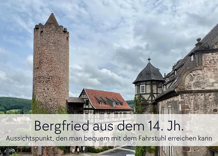 Graefin Anna - Rueckzugsort Fuer Freundetreffen In Der Historischen Hinterburg - 2 Schlafzimmer, Altstadtlage, Garten, Aufzug, Hund Willkommen * Schlitz